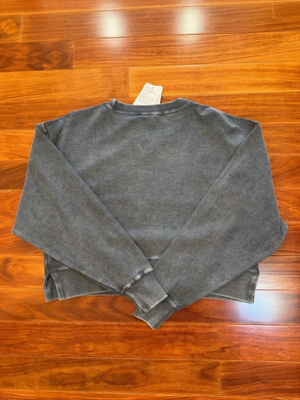 Chicka-d Emory University Crewneck Sweater in Faded Charcoal - Picture 3 of 4